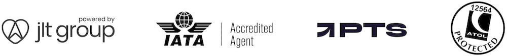 Powered by JLT Group, IATA Accredited, PTS Protected, ATOL Protected